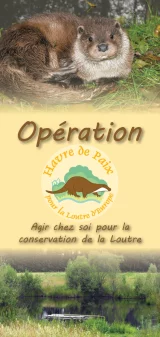 Plaquette "Havre de Paix pour la loutre"