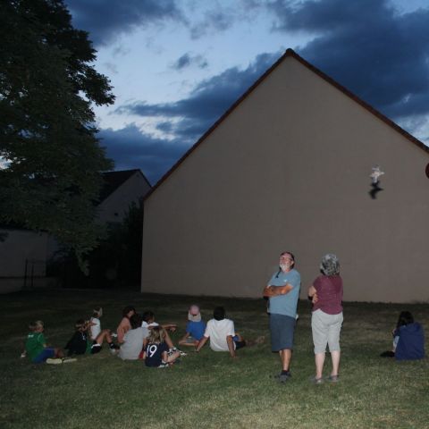 comptage d'une colonie de Pipistrelles communes à Rigny-sur-Arroux @© V.VILLEDEY